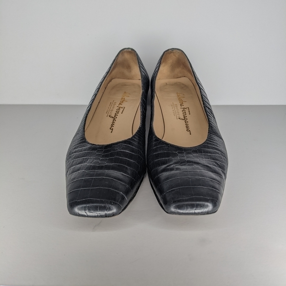 Salvatore Ferragamo Croc Heels - Picture 10 of 15